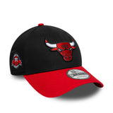 New Era 9Forty Snapback NBA 2Tone Champs Side Patch Chicago Bulls Black Red