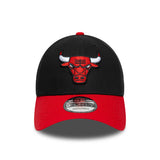 New Era 9Forty Snapback NBA 2Tone Champs Side Patch Chicago Bulls Black Red