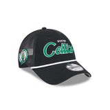 New Era 9Forty Trucker NBA Team Script Boston Celtics Black