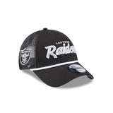 New Era 9Forty Trucker NFL Team Script Las Vegas Raiders Black
