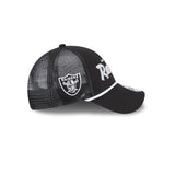 New Era 9Forty Trucker NFL Team Script Las Vegas Raiders Black