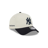 New Era 9Forty A-Frame MLB Side Script New York Yankees Chrome Navy