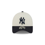 New Era 9Forty A-Frame MLB Side Script New York Yankees Chrome Navy
