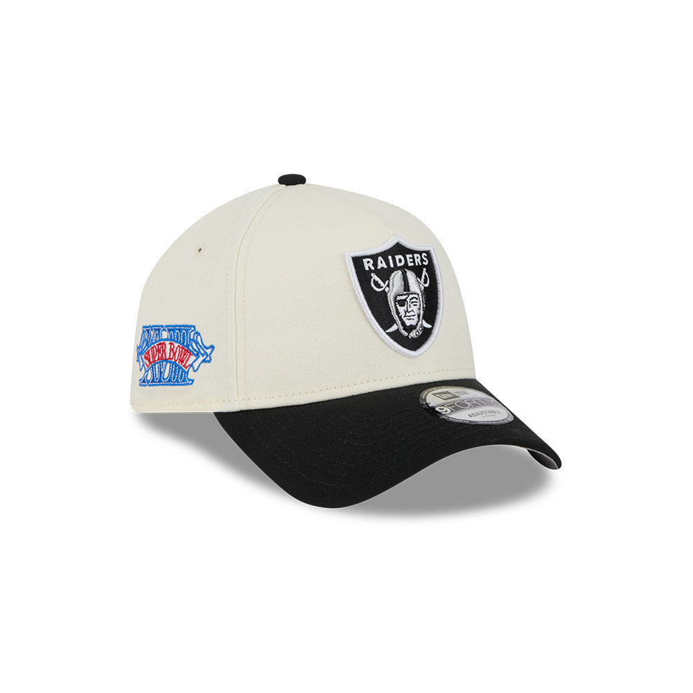 New Era 9Forty A-Frame NFL Superbowl 2Tone Las Vegas Raiders Chrome White