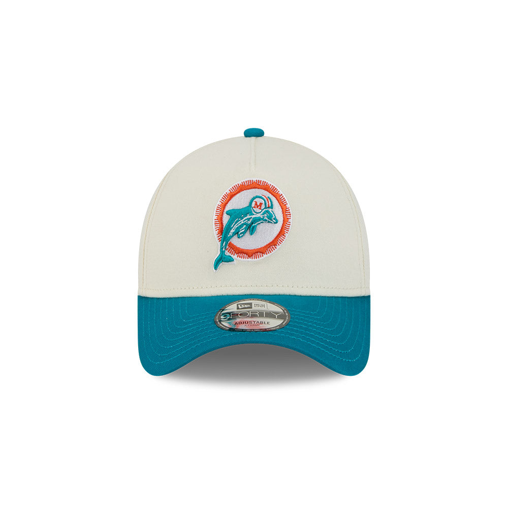 New Era 9Forty A-Frame NFL Superbowl 2Tone Miami Dolphins Chrome White