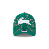 New Era 9Forty A-Frame NRL 2025 Electric South Sydney Rabbitohs Green