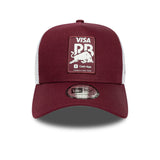 New Era 9Forty F1 E-Frame Trucker Visa Cash App Racing Bulls Burgundy