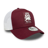 New Era 9Forty F1 E-Frame Trucker Visa Cash App Racing Bulls Burgundy