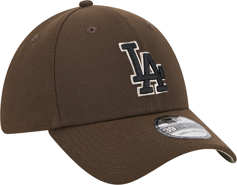 New Era 39Thirty MLB Stone Script Los Angeles Dodgers Walnut