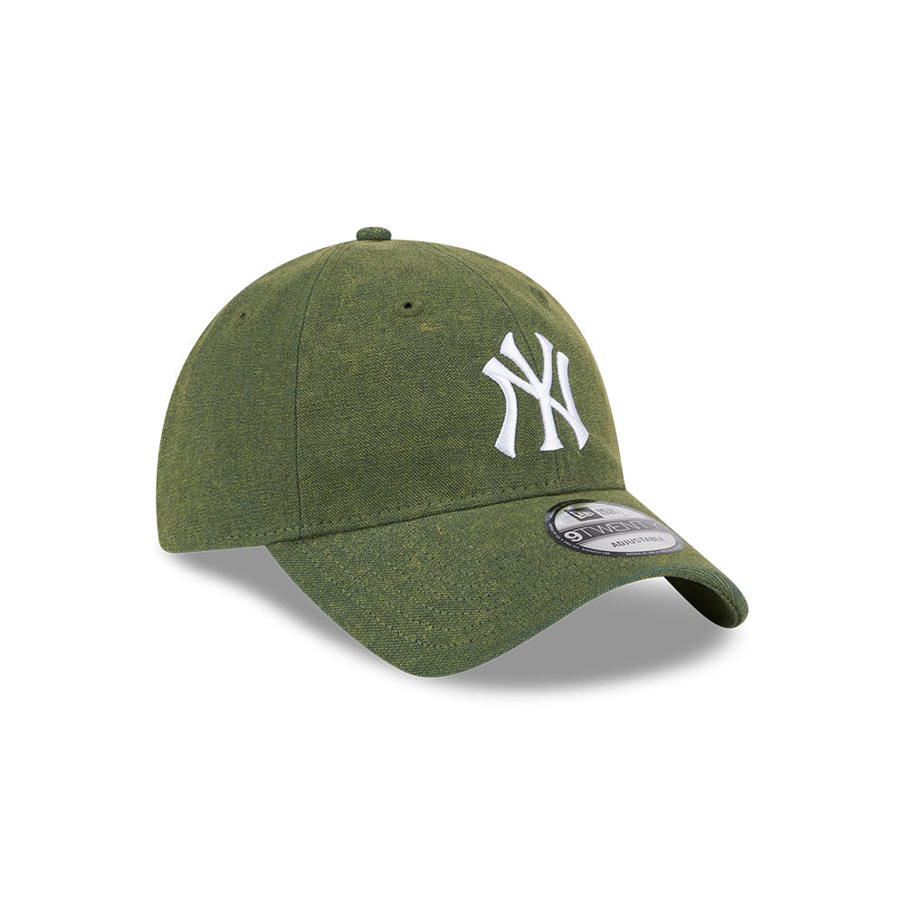 New Era 9Twenty MLB Vintage Canvas Wash New York Yankees Dark Green