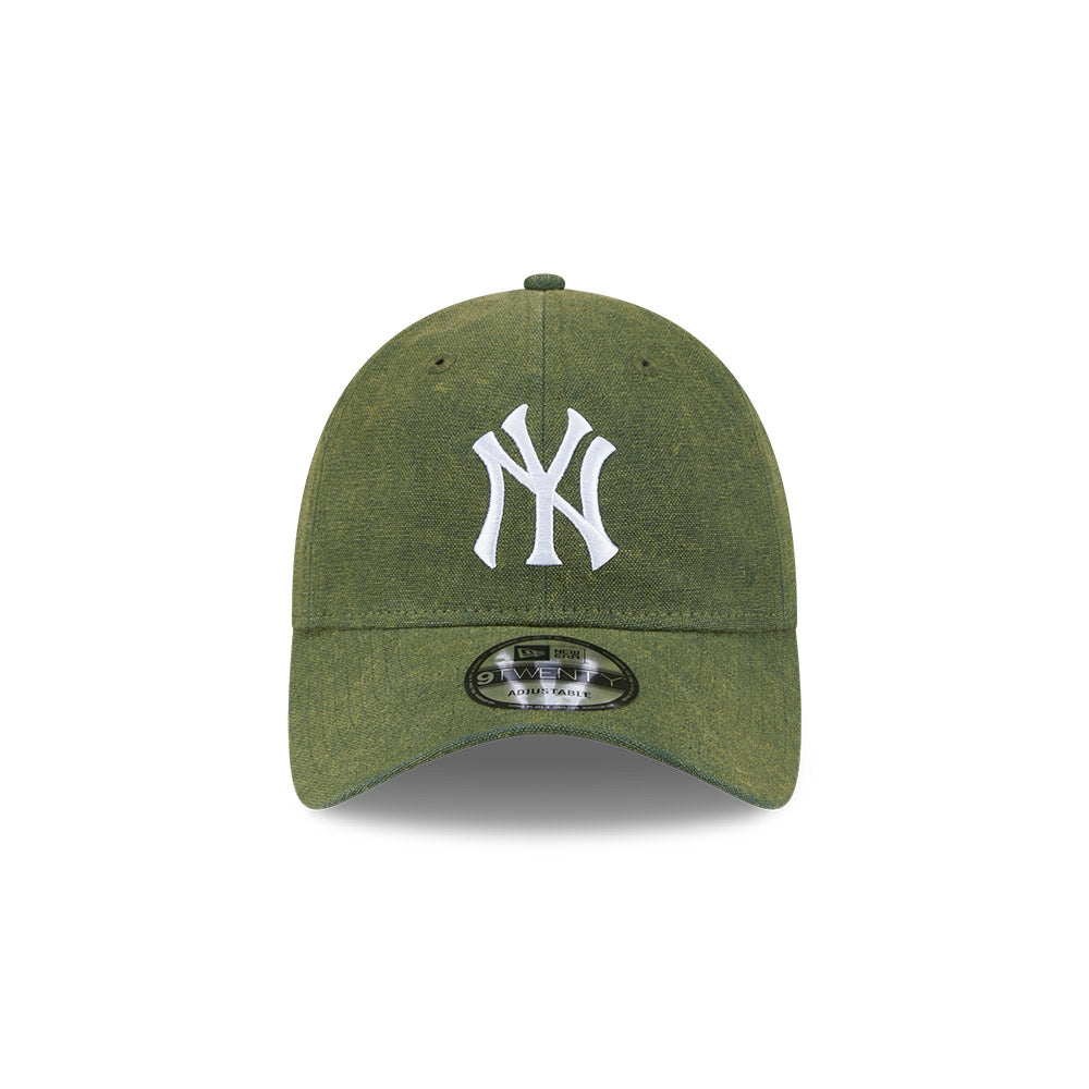 New Era 9Twenty MLB Vintage Canvas Wash New York Yankees Dark Green