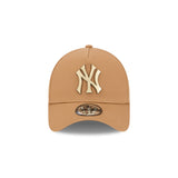 New Era 9Forty A Frame MLB Antique Metal Badge New York Yankees Wheat