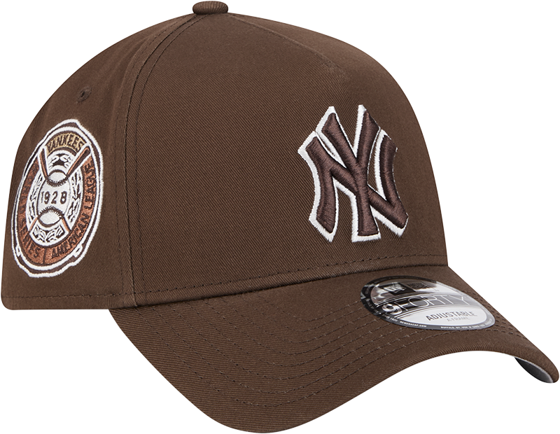 New Era 9Forty A Frame MLB Cooperstown World Series New York Yankees Light Bronze