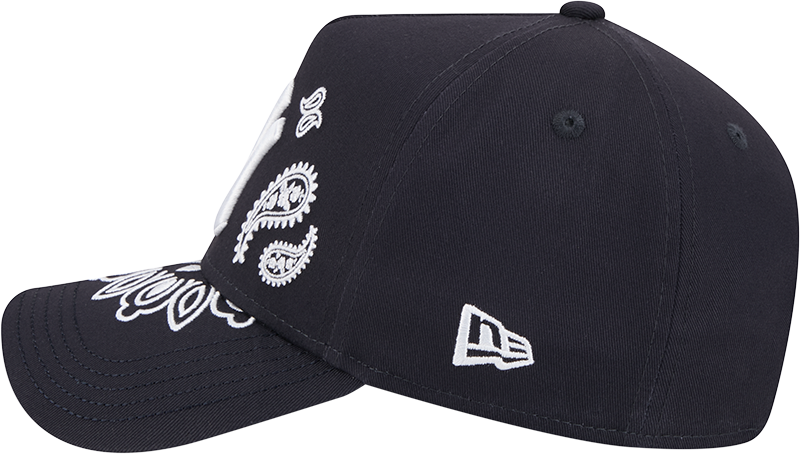 New Era 9Forty A Frame MLB Paisley New York Yankees Navy