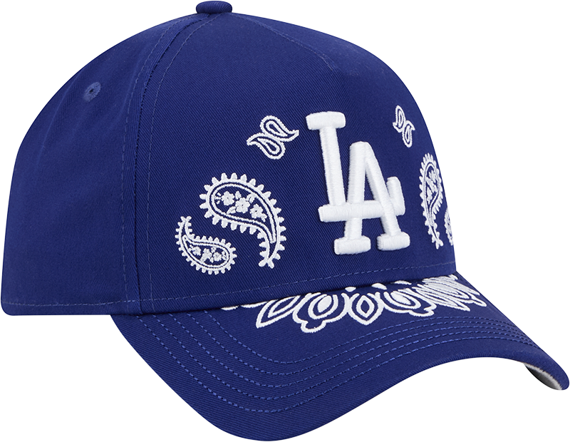 New Era 9Forty A Frame MLB Paisley Los Angeles Dodgers Royal