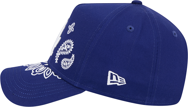 New Era 9Forty A Frame MLB Paisley Los Angeles Dodgers Royal