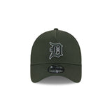 New Era 9Forty A-Frame MLB Plaid Infill Detroit Tigers Dark Seaweed