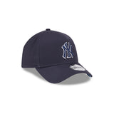 New Era 9Forty A-Frame MLB Plaid Infill New York Yankees Navy