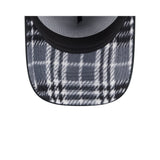 New Era 9Forty A-Frame MLB Plaid Infill Los Angeles Dodgers Black