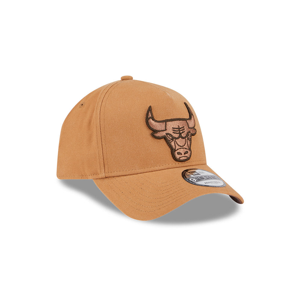 New Era 9Forty A-Frame NBA Washed Canvas Bronze Chicago Bulls