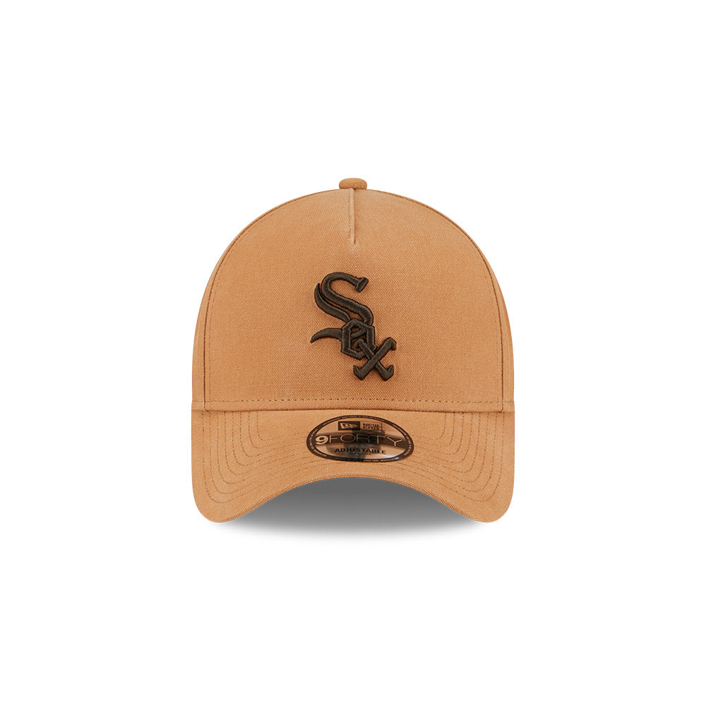 New Era 9Forty A-Frame MLB Washed Canvas Bronze Chicago White Sox