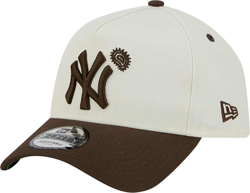 New Era 9Forty A Frame MLB Walnut Paisley New York Yankees