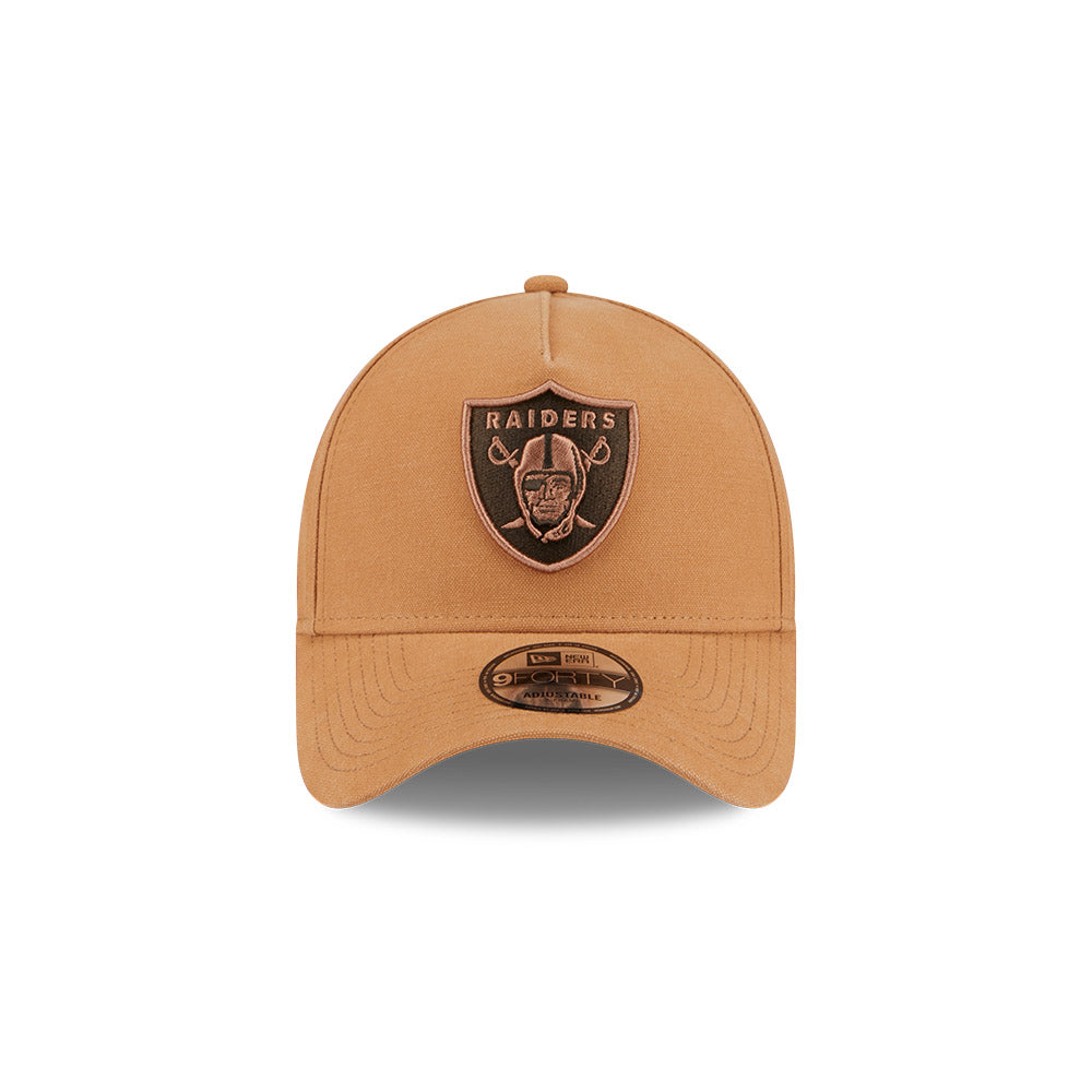 New Era 9Forty A-Frame NFL Washed Canvas Bronze Las Vegas Raiders