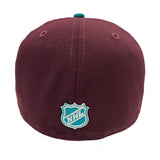 New Era 59Fifty NHL Anaheim Ducks Maroon Green