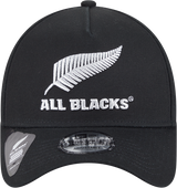 New Era 9Forty A-Frame Rugby Union All Blacks Black/Metallic Silver