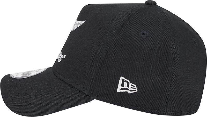 New Era 9Forty A-Frame Rugby Union All Blacks Black/Metallic Silver