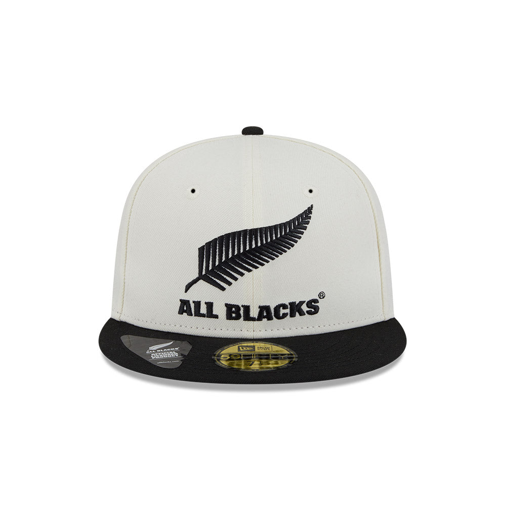 New Era 59Fifty Rugby Union Chrome 2Tone All Blacks
