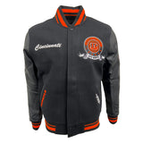 Pro Standard NFL Team Badge Wool Varsity Jacket Cincinnati Bengals Black/Orange