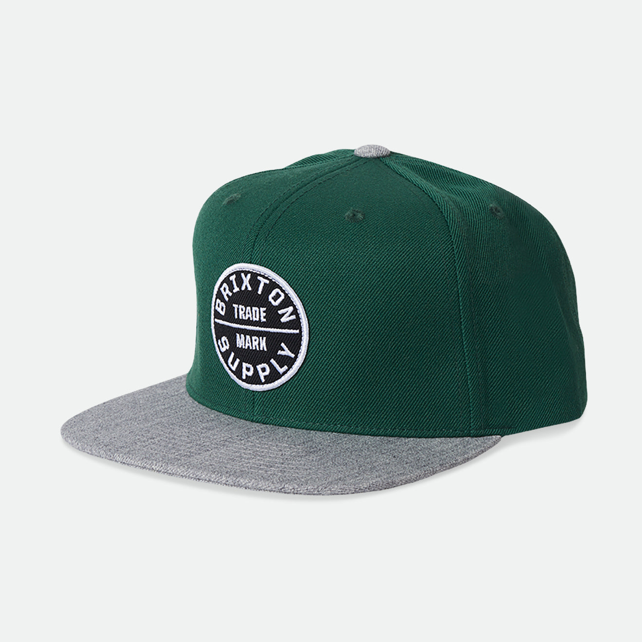 Brixton Oath III Snapback Pine Needle/Dark Heather Grey