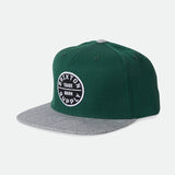 Brixton Oath III Snapback Pine Needle/Dark Heather Grey
