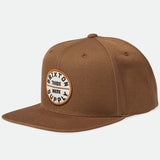 Brixton Oath III Snapback Pinecone Brown