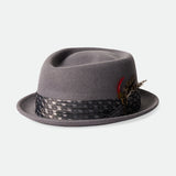 Brixton Stout Pork Pie Light Grey/Grey Diamond