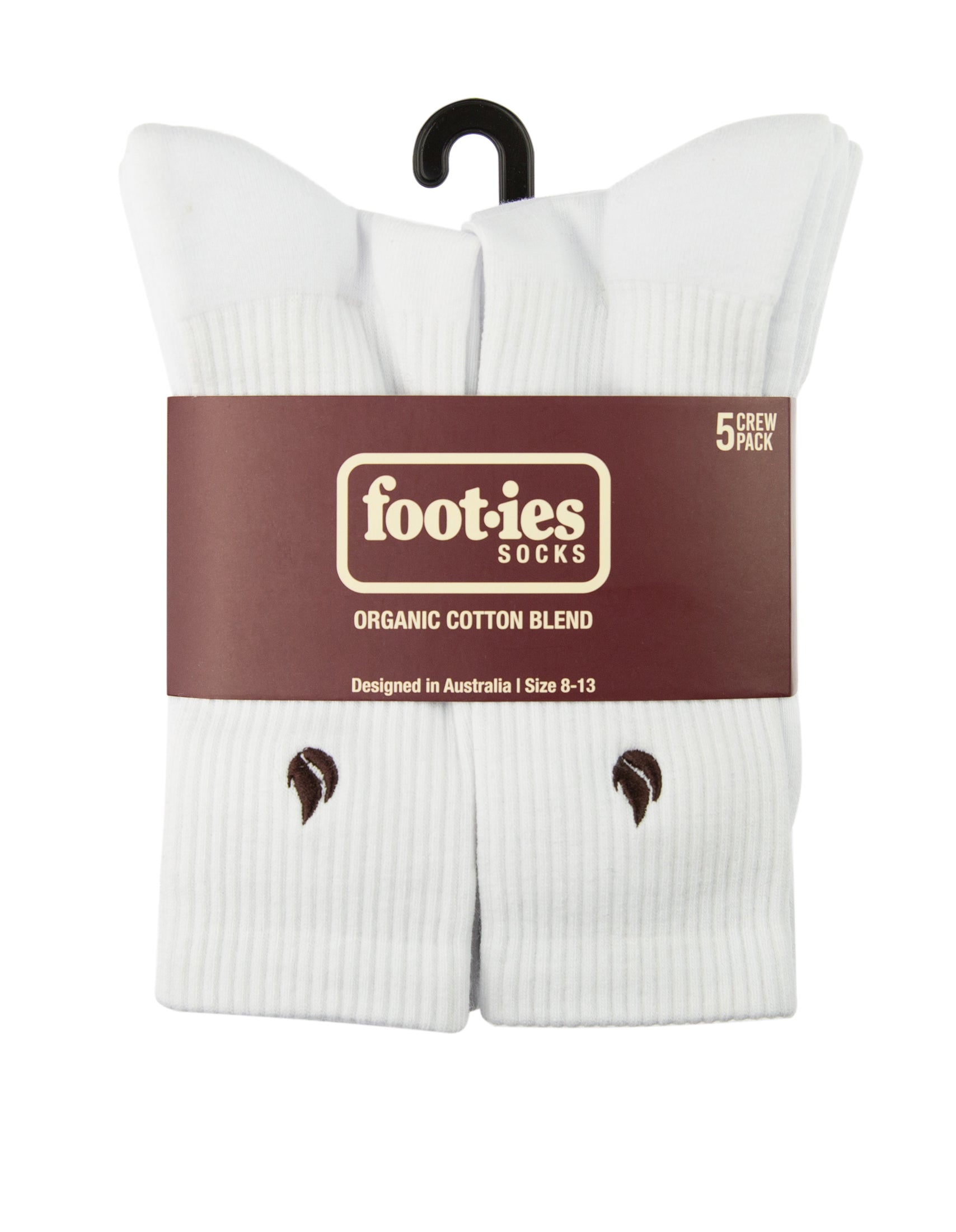 Foot-ies Blaze 5 Pack Sneaker Socks Crew