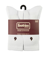 Foot-ies Blaze 5 Pack Sneaker Socks Crew