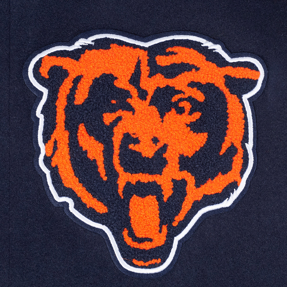 Pro Standard NFL Best Of Wool Varsity Jacket Chicago Bears Midnight Navy/Orange
