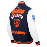 Pro Standard NFL Best Of Wool Varsity Jacket Chicago Bears Midnight Navy/Orange