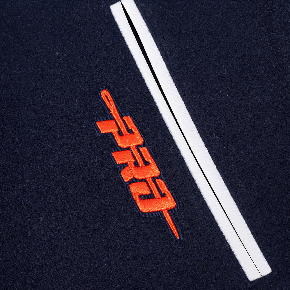 Pro Standard NFL Best Of Wool Varsity Jacket Chicago Bears Midnight Navy/Orange