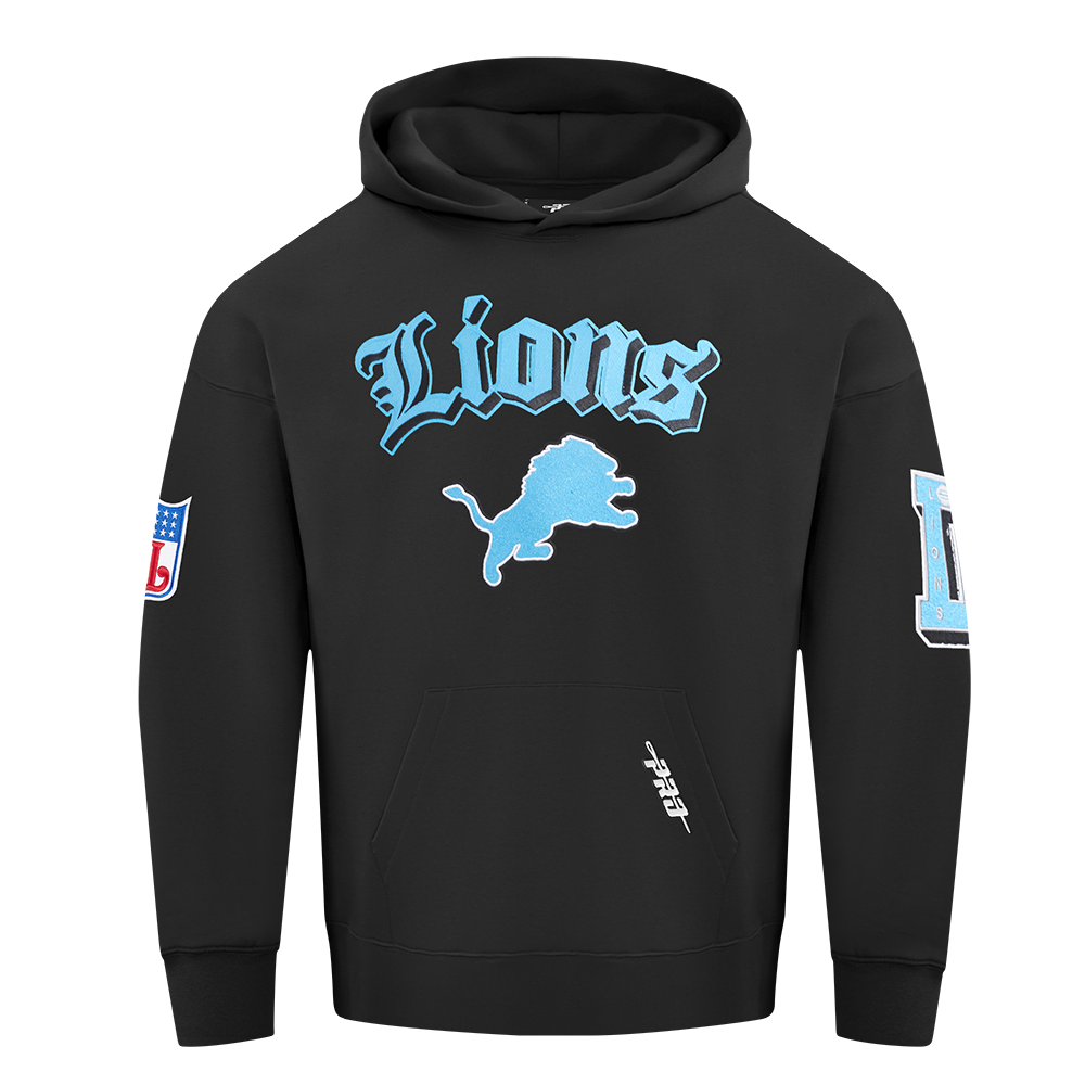 Pro Standard NFL Best Of Drop Shoulder Hoodie Detroit Lions Black
