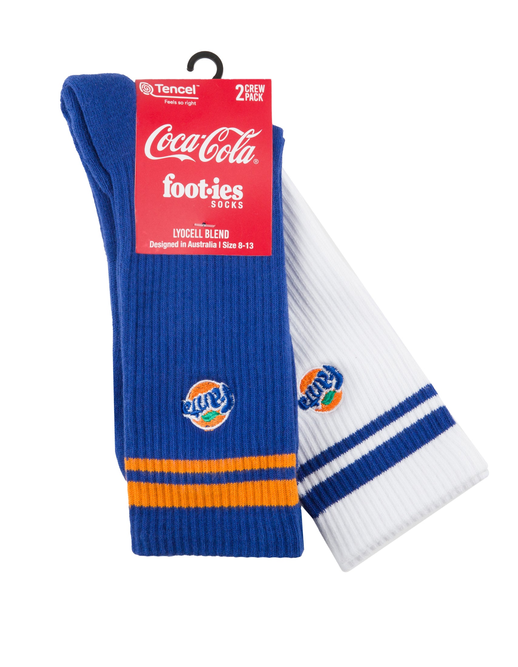 Foot-ies Fanta 2010s Logo Sneaker Sock 2 Pack