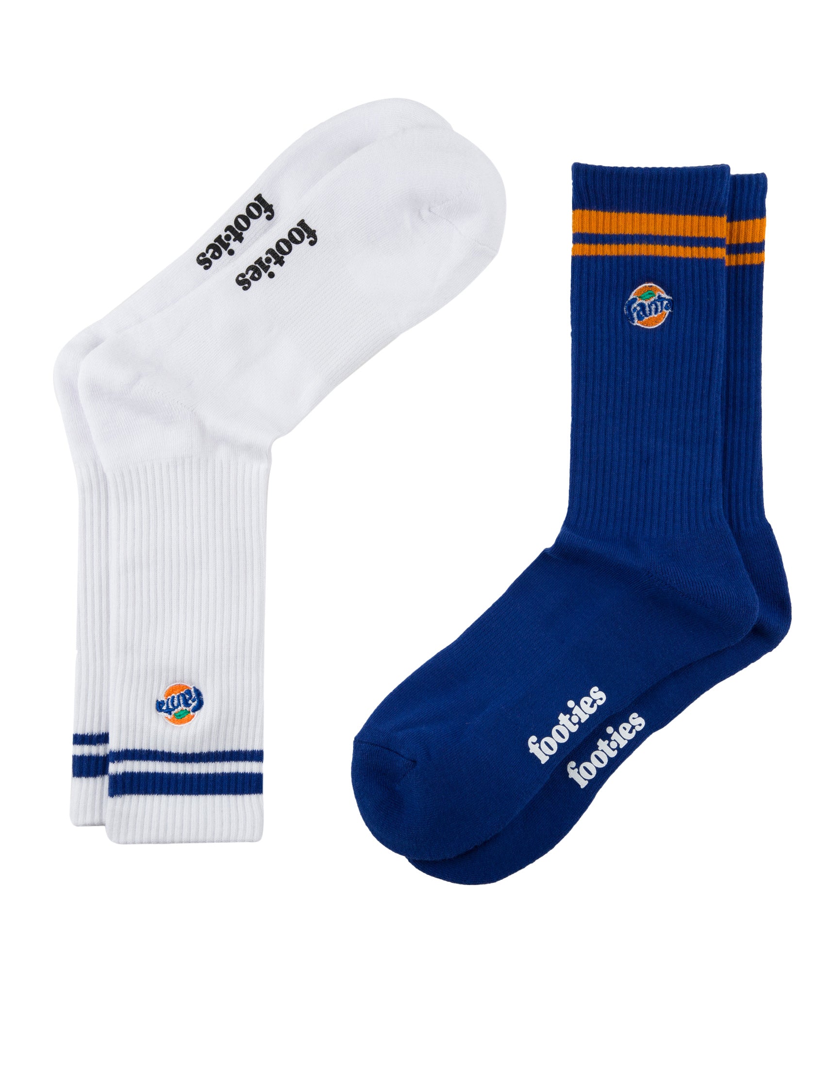 Foot-ies Fanta 2010s Logo Sneaker Sock 2 Pack