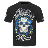 Pro Standard NFL Eternal Skull Drop Shoulder Tee Los Angeles Rams Black