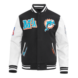 Pro Standard NFL Best Of Wool Varsity Jacket Miami Dolphins Black/White