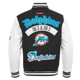 Pro Standard NFL Best Of Wool Varsity Jacket Miami Dolphins Black/White