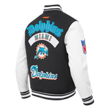Pro Standard NFL Best Of Wool Varsity Jacket Miami Dolphins Black/White