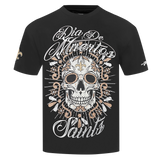 Pro Standard NFL Eternal Skull Drop Shoulder Tee New Orleans Saints Black