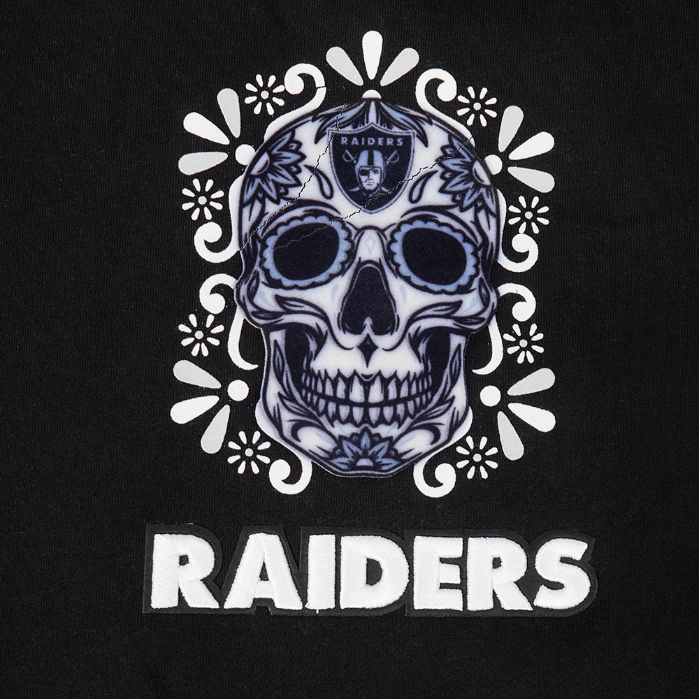 Pro Standard NFL Eternal Skull Drop Shoulder Hoodie Las Vegas Raiders Black